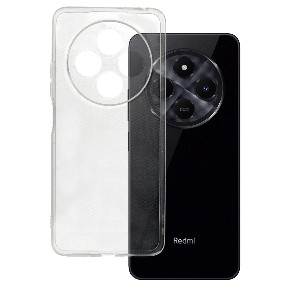 Īpaši caurspīdīgs 1mm viedtālruņa apvalks Xiaomi Redmi 14C caurspīdīgs
