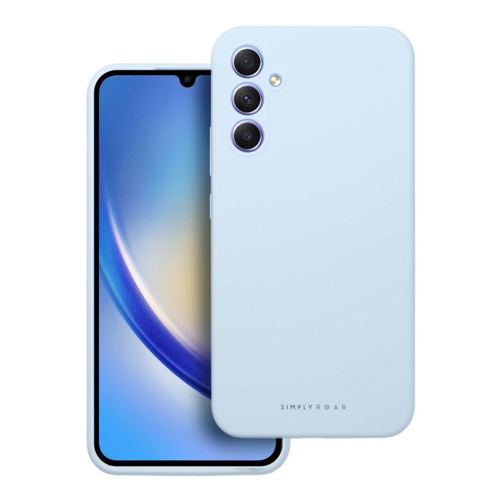 ROAR viedtālruņa apvalks CLOUD SKIN SAMSUNG A34 5G gaiši zils