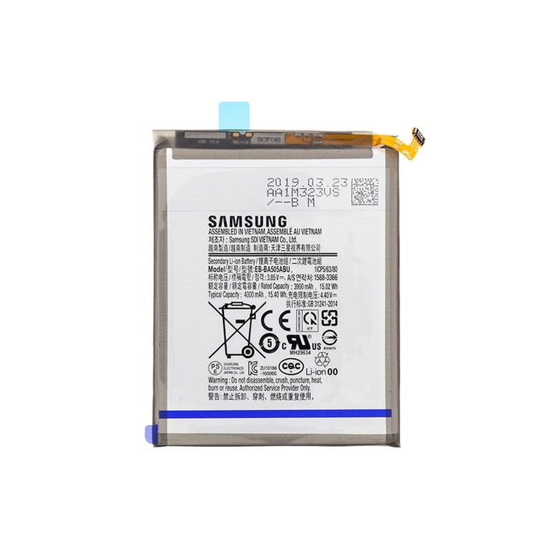 Akumulators Samsung A20/A30/A30s/A50/A50s A205/A305/A307/A505/A507 4000mAh EB-BA505ABU OEM OEM akumulators