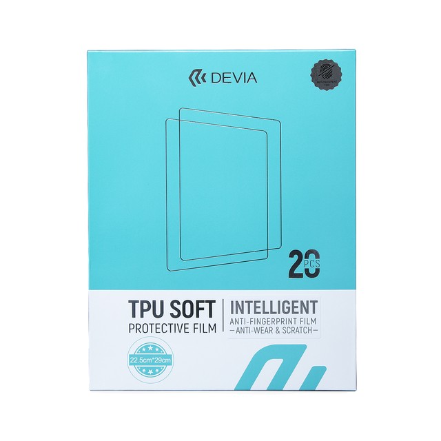 Ploteru filmu komplekts Devia Intelligent TPU Soft Tablet 20gab