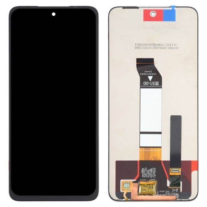 LCD ekrāns Xiaomi Redmi Note 10 5G/Redmi Note 10T 5G/Poco M3 Pro 4G/5G ar skārienekrānu melns ORG