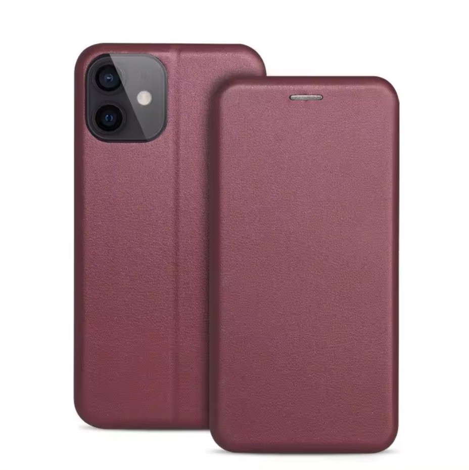 Korpuss Book Elegance Samsung S916 S23 Plus 5G bordo krāsā