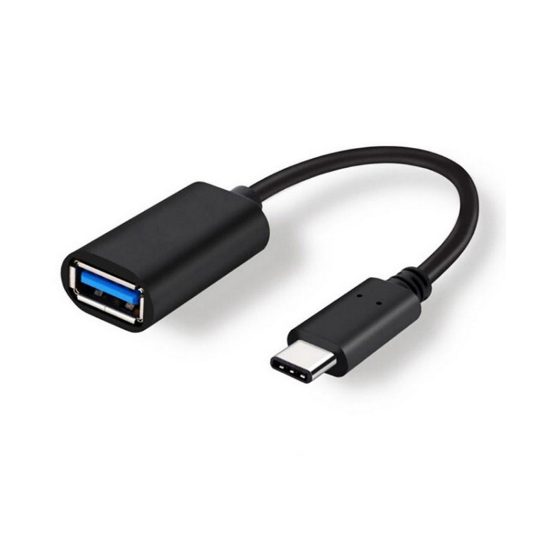 Adapteris no Type-C uz USB (OTG) melns