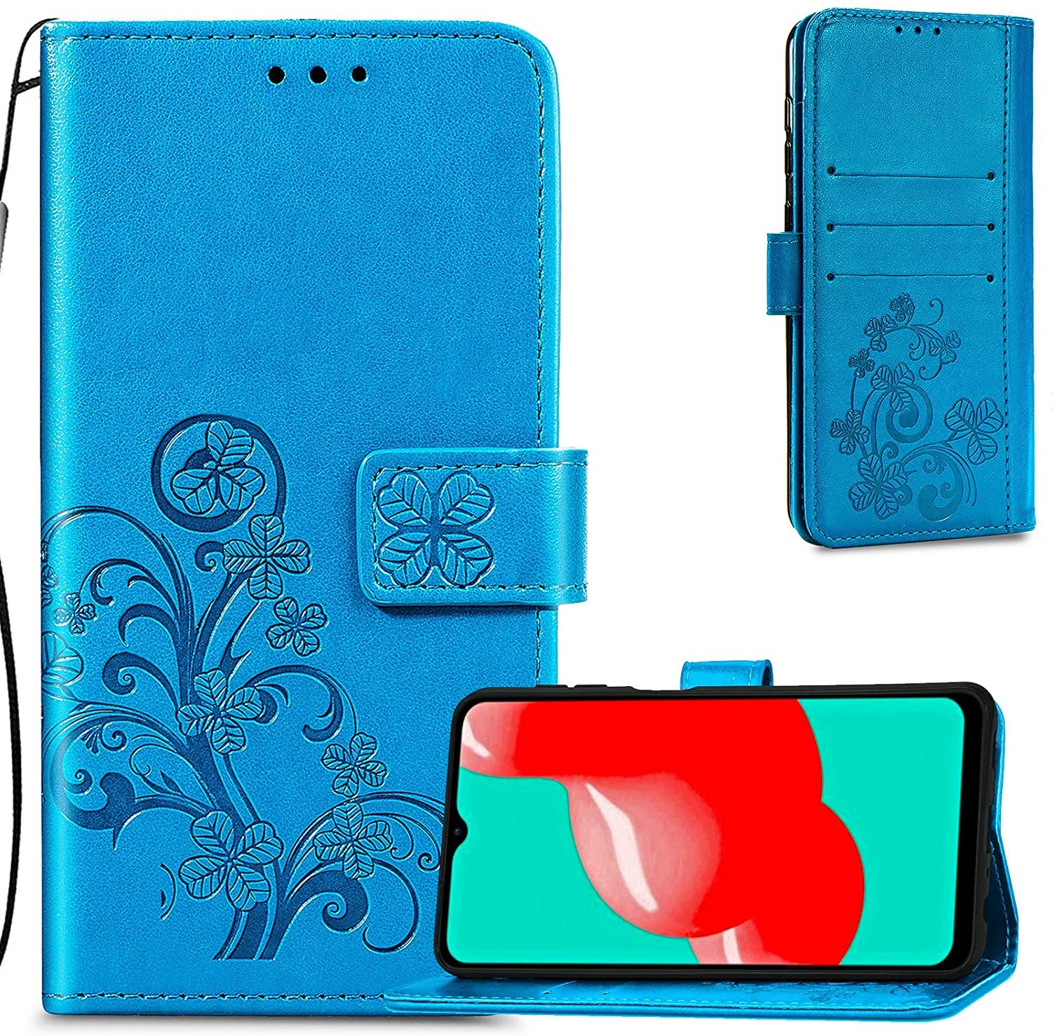 Korpuss Flower Book Samsung A346 A34 5G blue