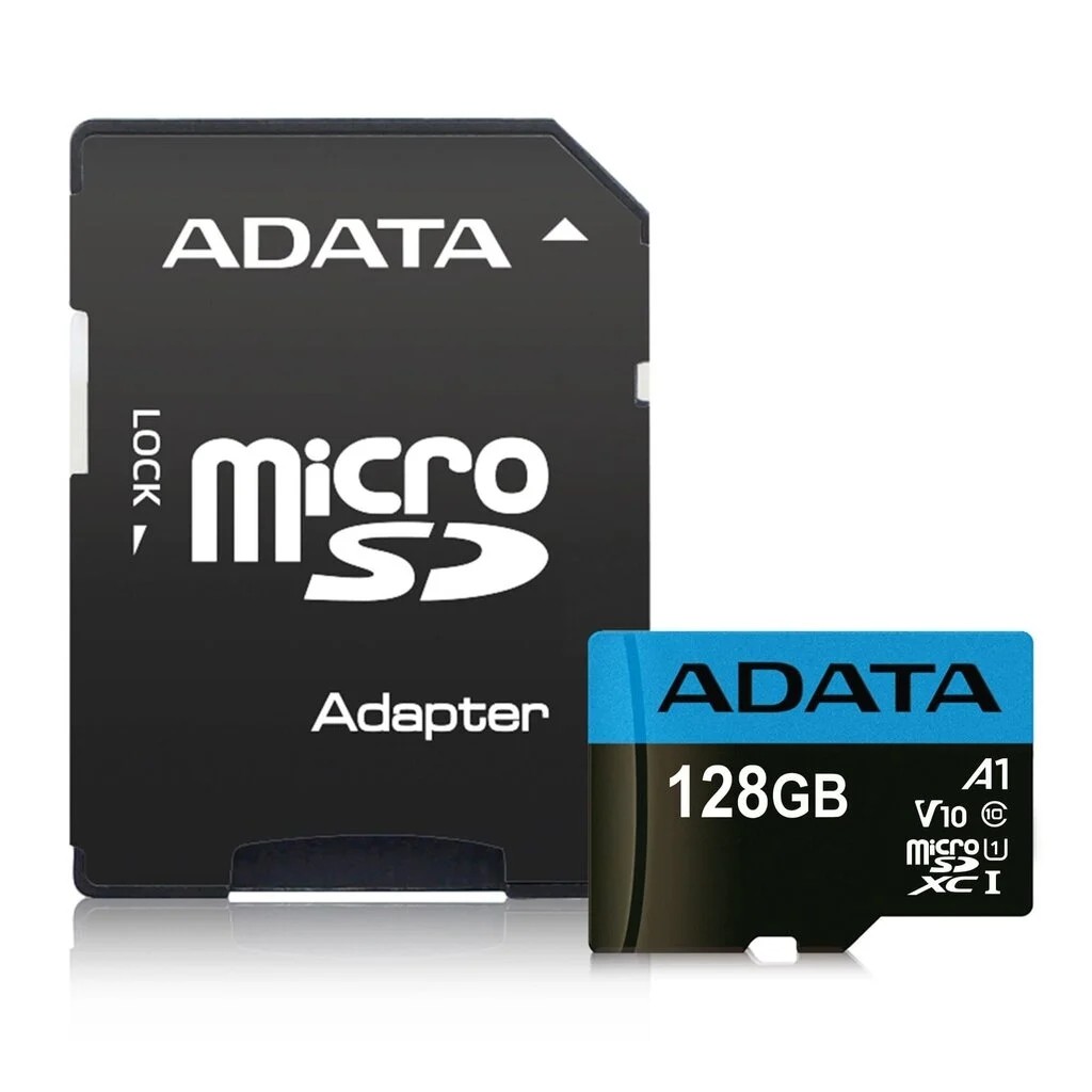 Atmiņas karte ADATA microSD 128GB (UHS-I Class 10) + SD adapteris