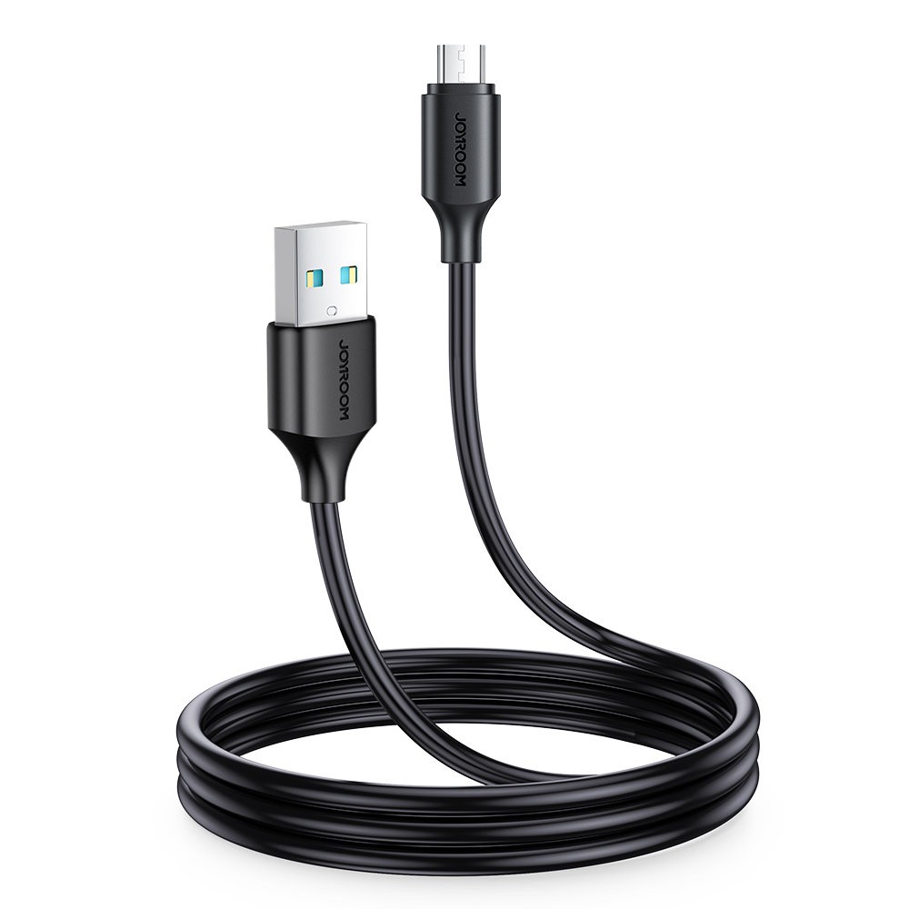 Kabeļa savienojums ar Micro USB-A / 2.4A / 1m Joyroom S-UM018A9 (melns)
