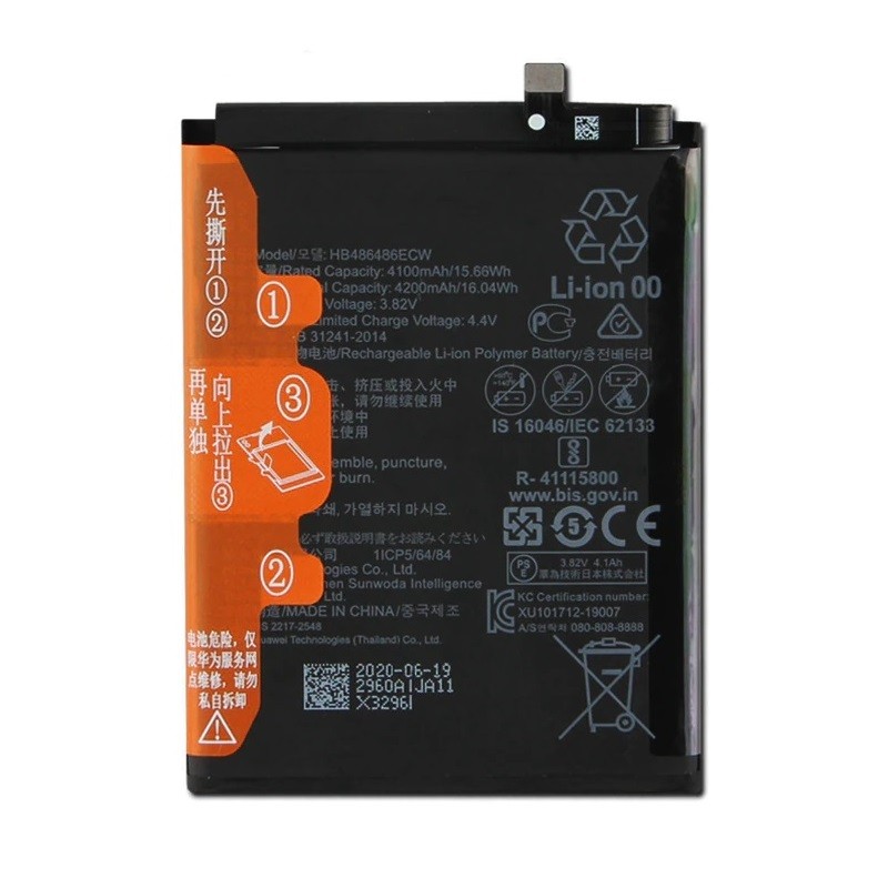 Akumulators Huawei P30 Pro/Mate 20 Pro 4100mAh HB486486ECW OEM akumulators