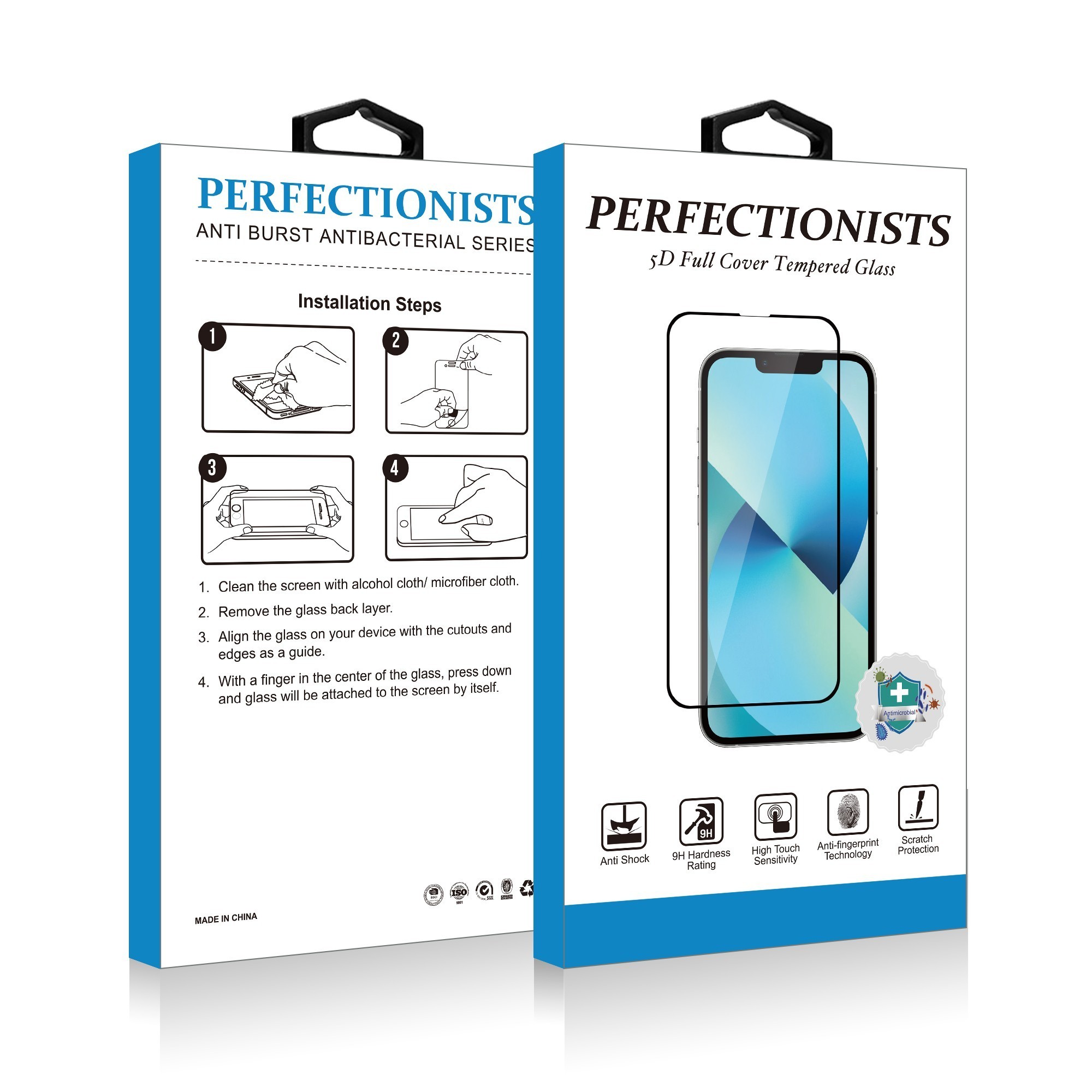 Rūdīts stikls 3D Perfectionists Apple iPhone 16 Pro Max melns