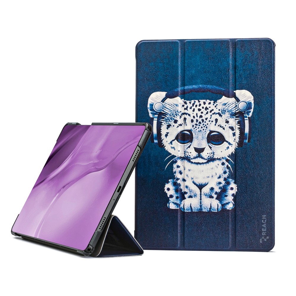 Korpuss Reach Smart Leather Samsung X210/X215/X216 Tab A9 Plus 11.0/X230/X235/X236 Tab A11 Plus 11.0 skumja kaķete