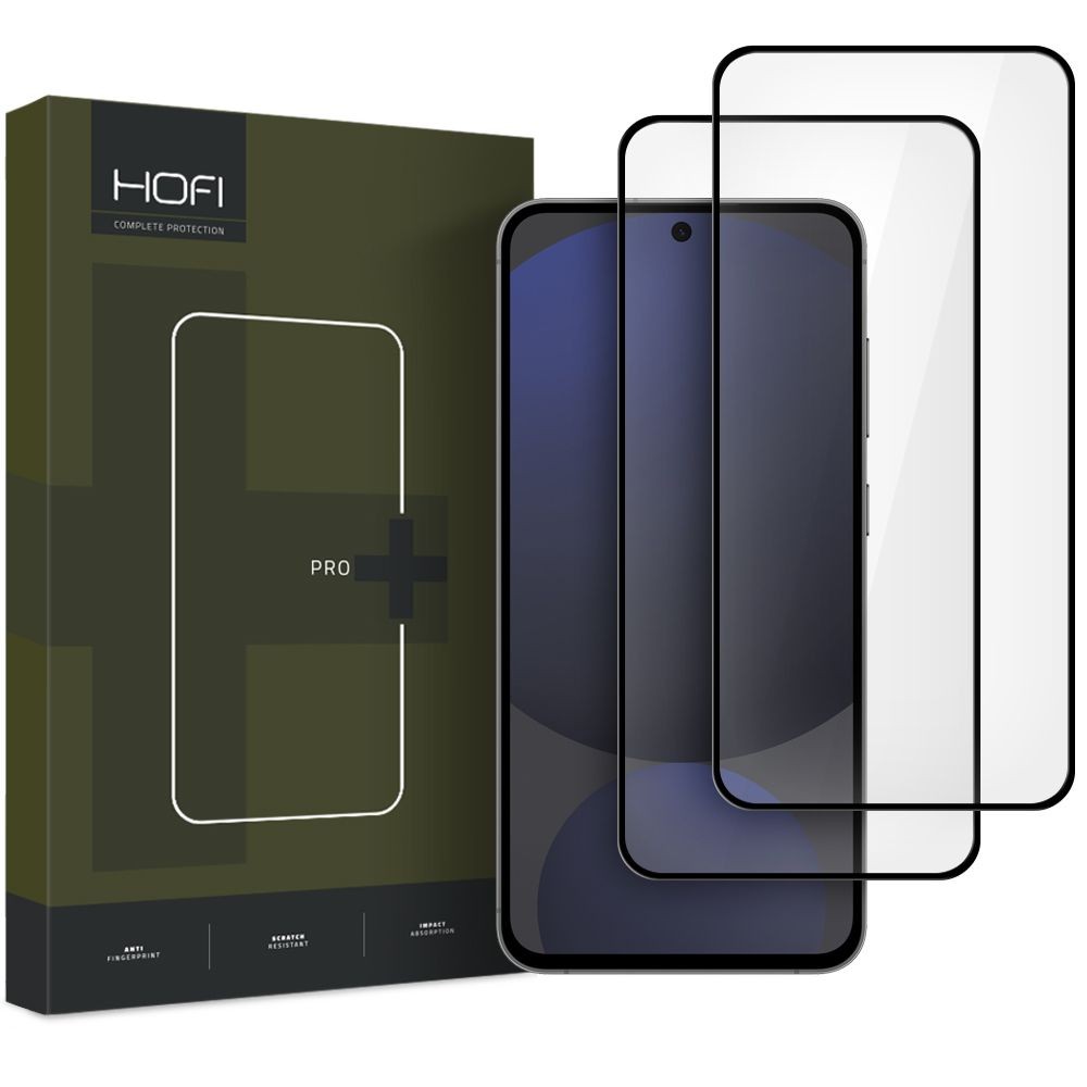 Rūdīts stikls Hofi Glass Pro+ 2-Pack Samsung S721 S24 FE melns
