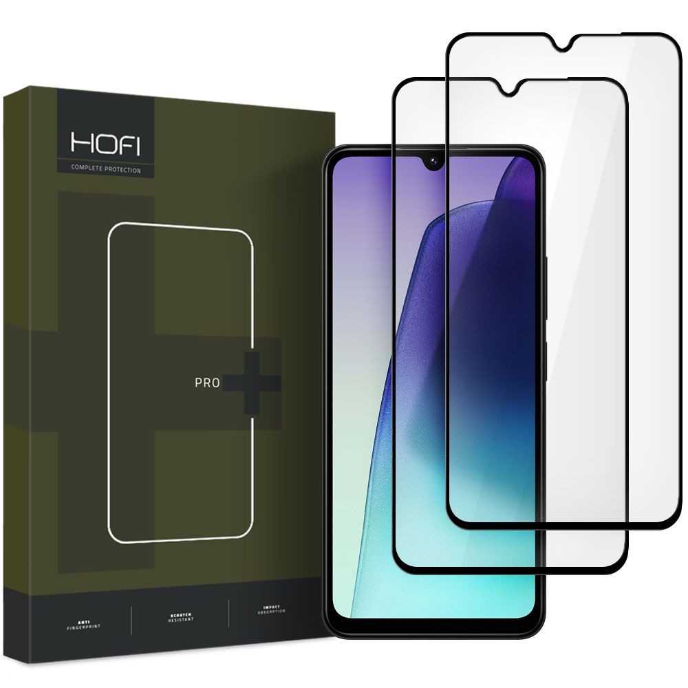 Rūdīts stikls Hofi Glass Pro+ 2-Pack Xiaomi Redmi 14C/Redmi A4/Poco C75 melns