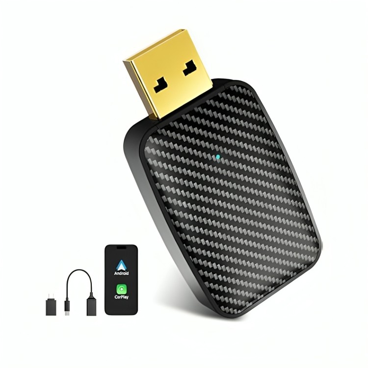 Bezvadu CarPlay/Android Auto adapteris Reach U4 melns