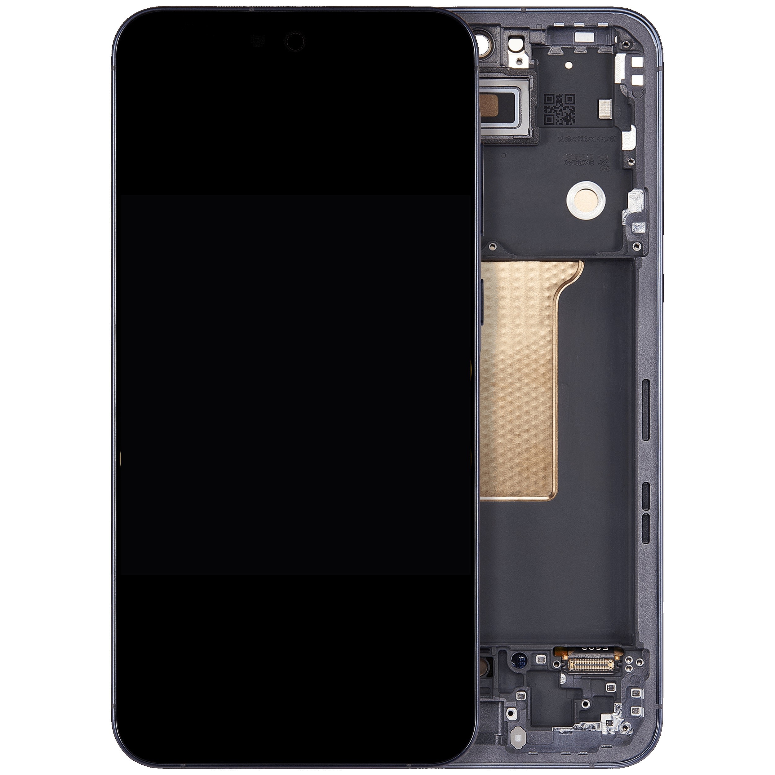 LCD ekrāns Samsung A556 A55 5G ar skārienekrānu un rāmi Awesome Navy OLED (reālais izmērs)