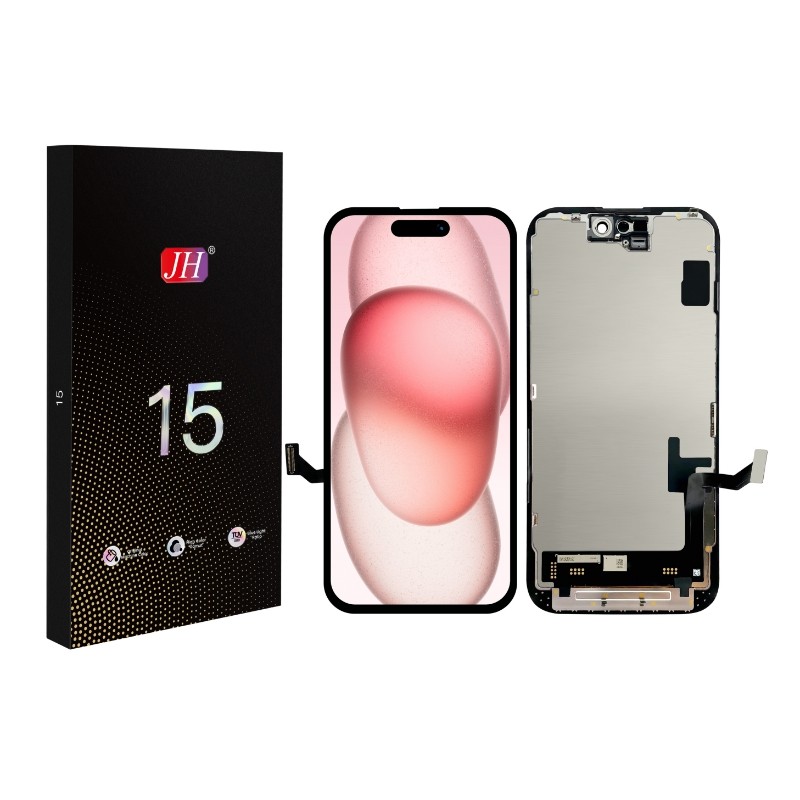 LCD ekrāns Apple iPhone 15 ar skārienjūtīgo ekrānu JH INCELL FHD (noņemams IC)