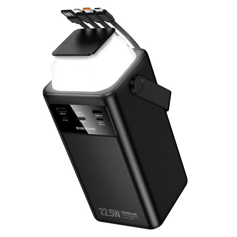 Ārējā baterija Power Bank Borofone BJ65B 22.5W 80000mAh melns