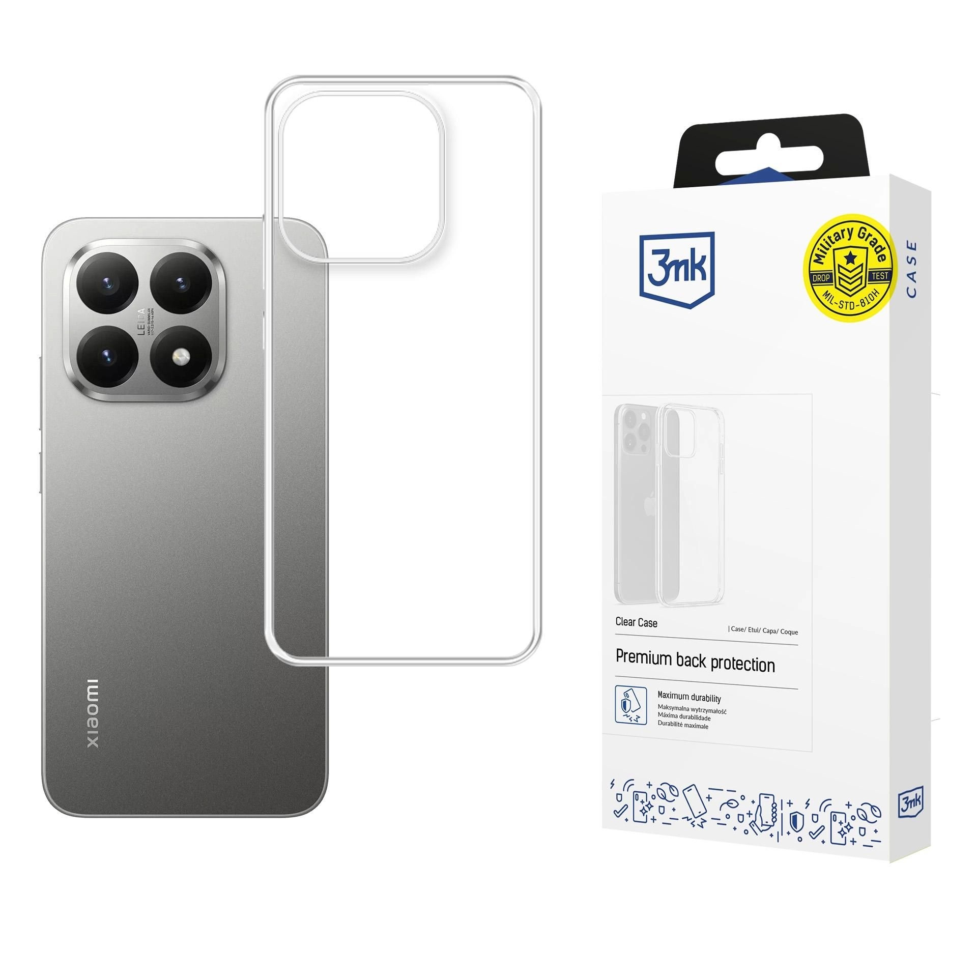 3mk Clear viedtālruņa apvalks Xiaomi 15T 5G - caurspīdīgs