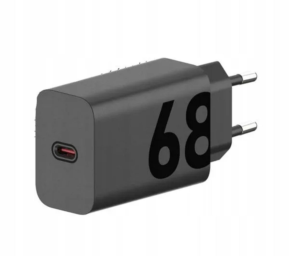 MOTOROLA oriģinālais C tipa 68W lādētājs MC682N melns bez taras