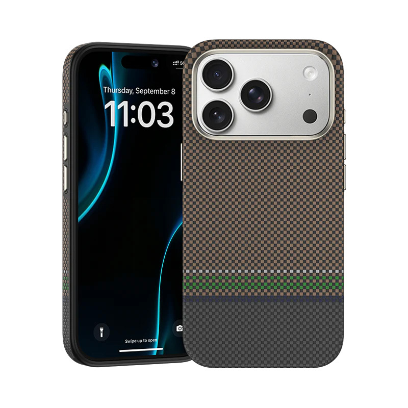 Benks magnētiskais Armor Pro Prestige Kevlar 600D viedtālruņa apvalks (Y069) Iphone 17 Pro (ar kameras vadības pogu)