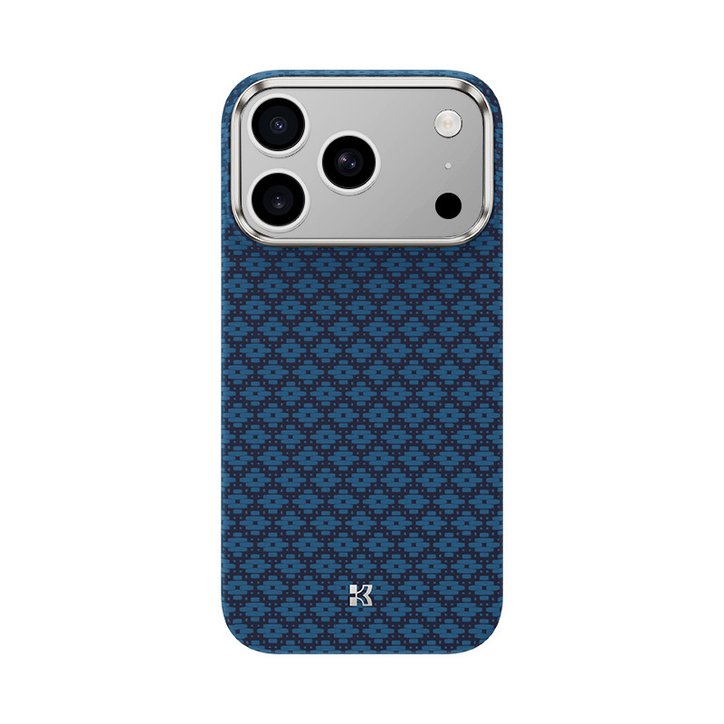 Benks Magnetic Armor Air Armor Grid Kevlar Case Metal Frame 600D (0070) priekš Iphone 17 Pro Max blue