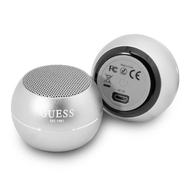 Guess Bluetooth skaļrunis GUWSALGEG Skaļrunis mini pelēks / pelēks