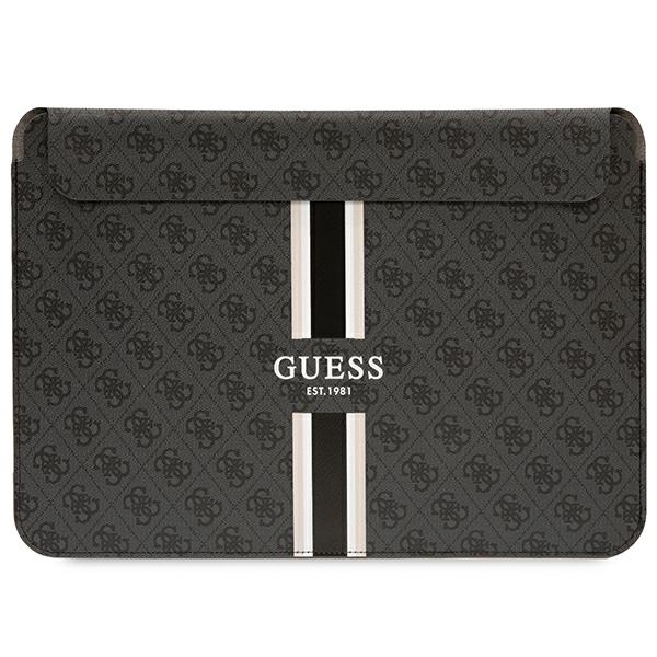 Guess 4G Printed Stripes 14" klēpjdatora apvalks - melns
