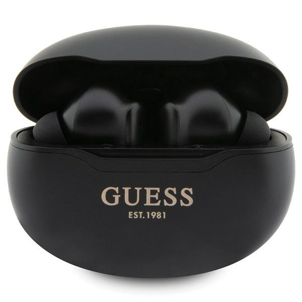 Guess GUTWST50EK TWS Bluetooth austiņas + dokstacija - melnas Classic EST