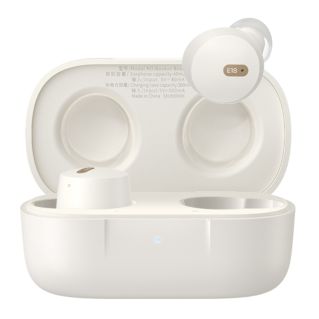 Austiņas TWS Baseus Bowie E18 (baltas)