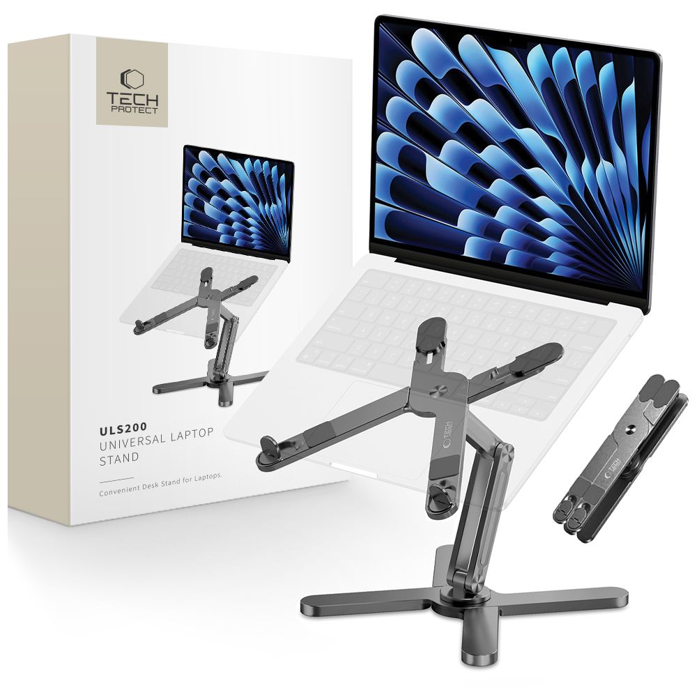Tech-Protect ULS200 universālais statīvs klēpjdatoriem līdz 16" - pelēks