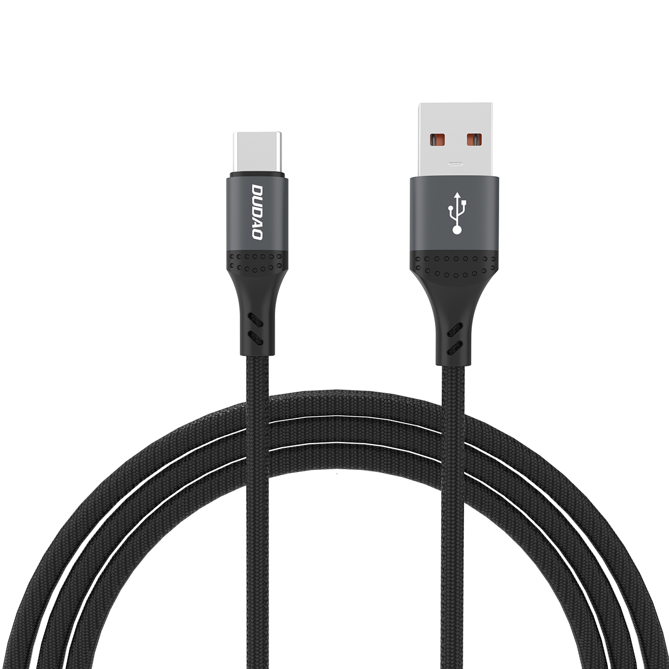 Dudao L3ST USB-A - USB-C 5A 1.2m pīts kabelis - melns