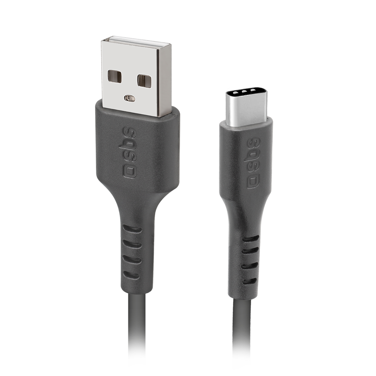 SBS TECABLETC3MTK USB-A - USB-C kabelis 3 m - melns