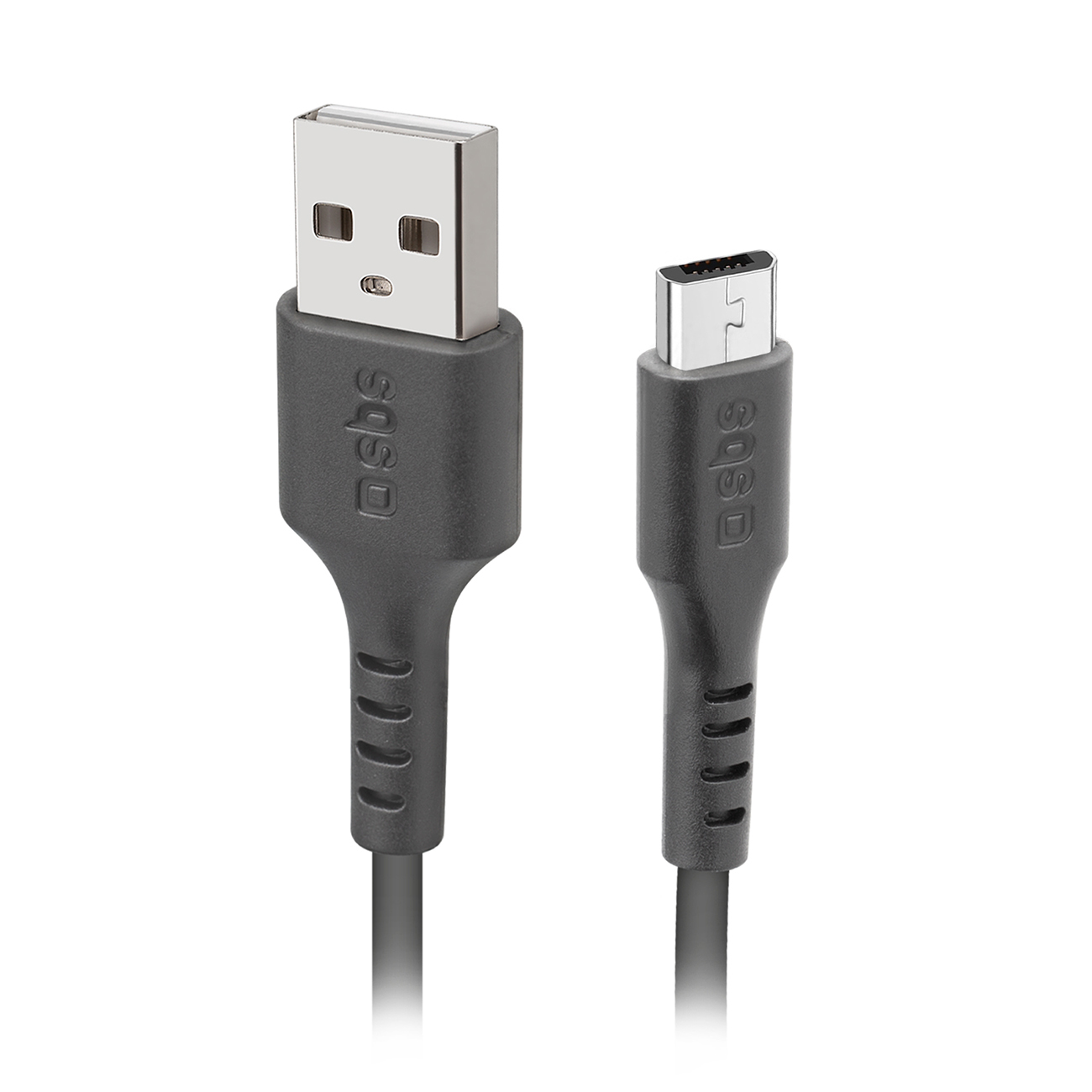 SBS LTHL200 USB-A - Micro-USB kabelis 1 m - melns