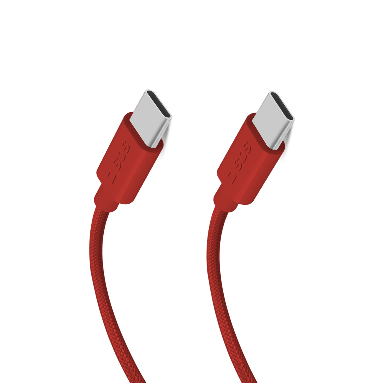 SBS TECABLETISSUETCCR USB-C - USB-C 1,5 m 60W pīts kabelis - sarkans