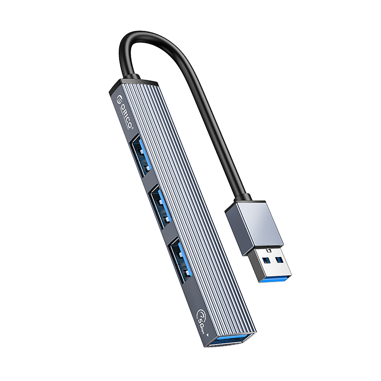 Orico AH-A13 USB-A Hub dokstacija 1x USB-A 3.0 + 3x USB-A 2.0 - pelēka