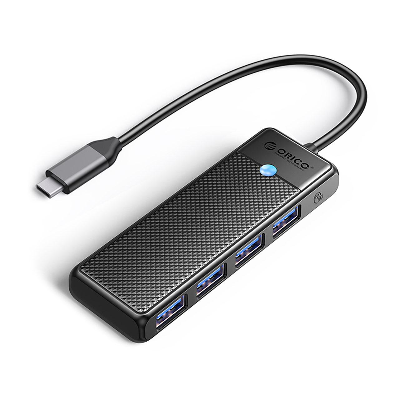 Orico PAPW4A-C3 USB-A Hub dokstacija 4x USB-A 3.0 - melna