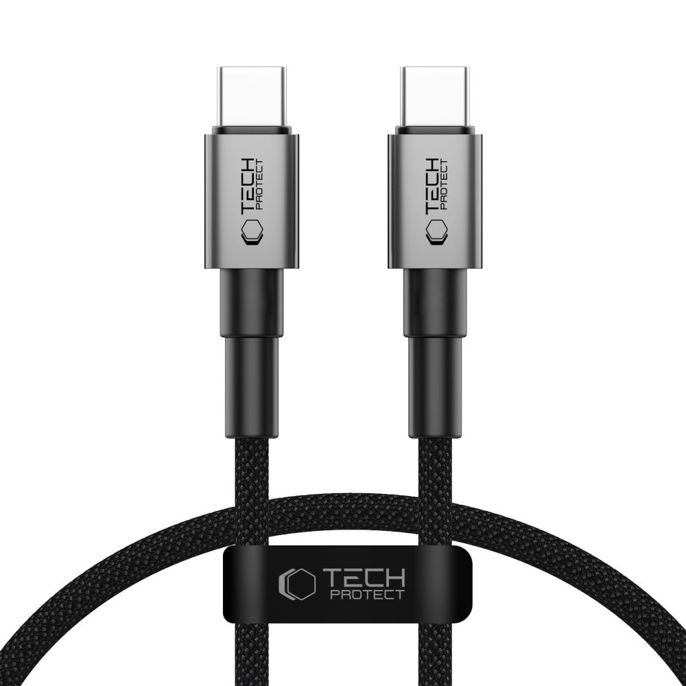 Tech-Protect UltraBoost DNA USB-C PD60W/3A kabelis 25cm - pelēks