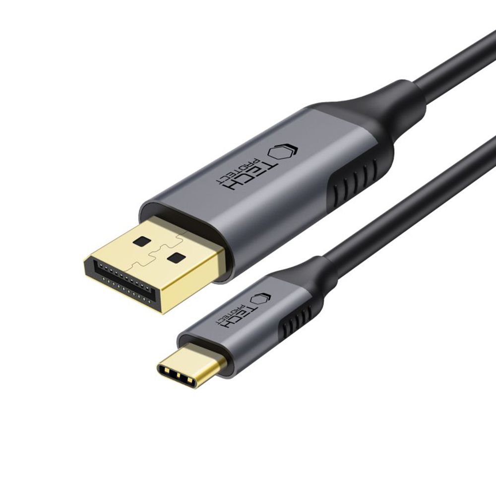 Tech-Protect UltraBoost USB-C uz DisplayPort 1.4 8K 60Hz kabelis 180cm - melns
