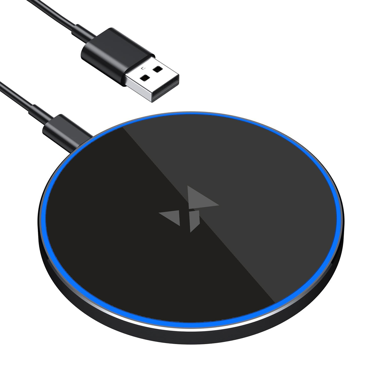 Wozinsky WLI-01Y 15W Qi indukcijas lādētājs ar USB-C kabeli - melns