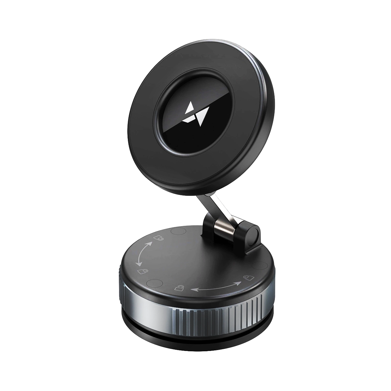 Wozinsky WUSM-01 magnētiskais automašīnas turētājs paneļa / vējstikla stiprinājumam - melns