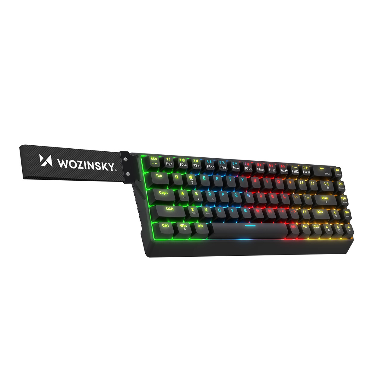 Wozinsky WKGP-1165 Mehāniskā spēļu tastatūra ar RGB apgaismojumu - melna