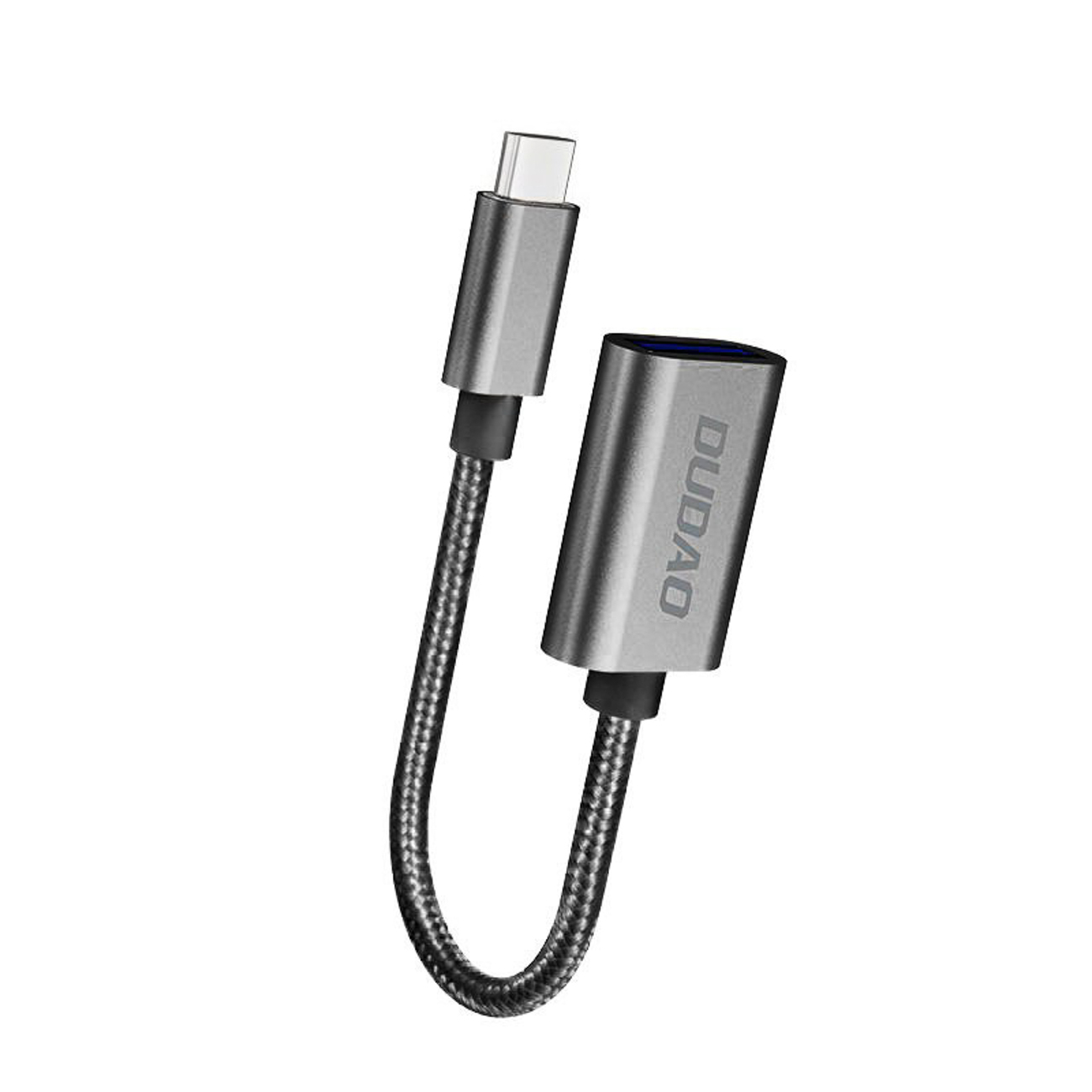 Dudao L15T OTG adapteris USB-C - USB-A - pelēks