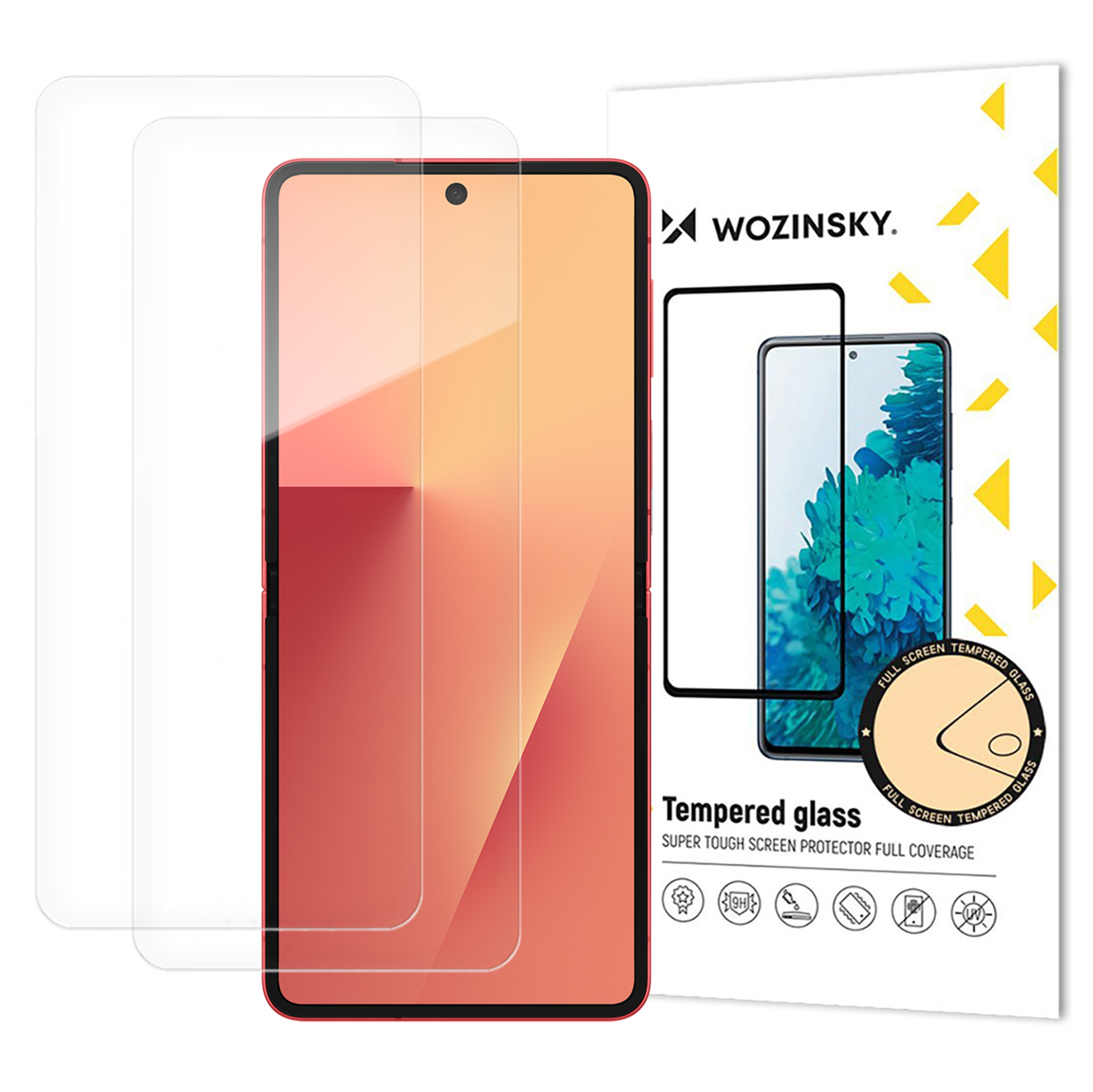Wozinsky TPU pilna korpusa aizsargstikls Samsung Galaxy Z Flip 7, 2 gabalu komplekts