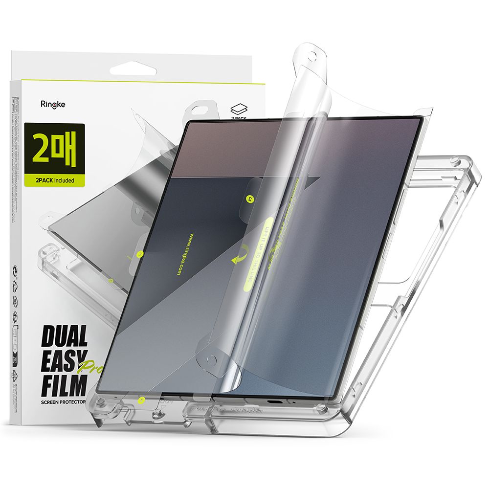 Ringke Dual Easy Pro 2 gab. aizsargplēve Samsung Galaxy Z Fold 7 - caurspīdīga