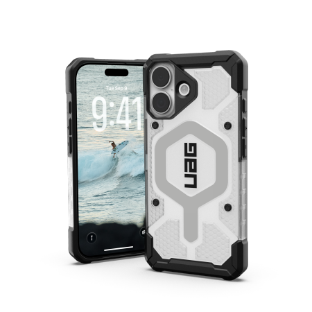 UAG Pathfinder Clear MagSafe Maciņš iPhone 17 - Balts and Gray