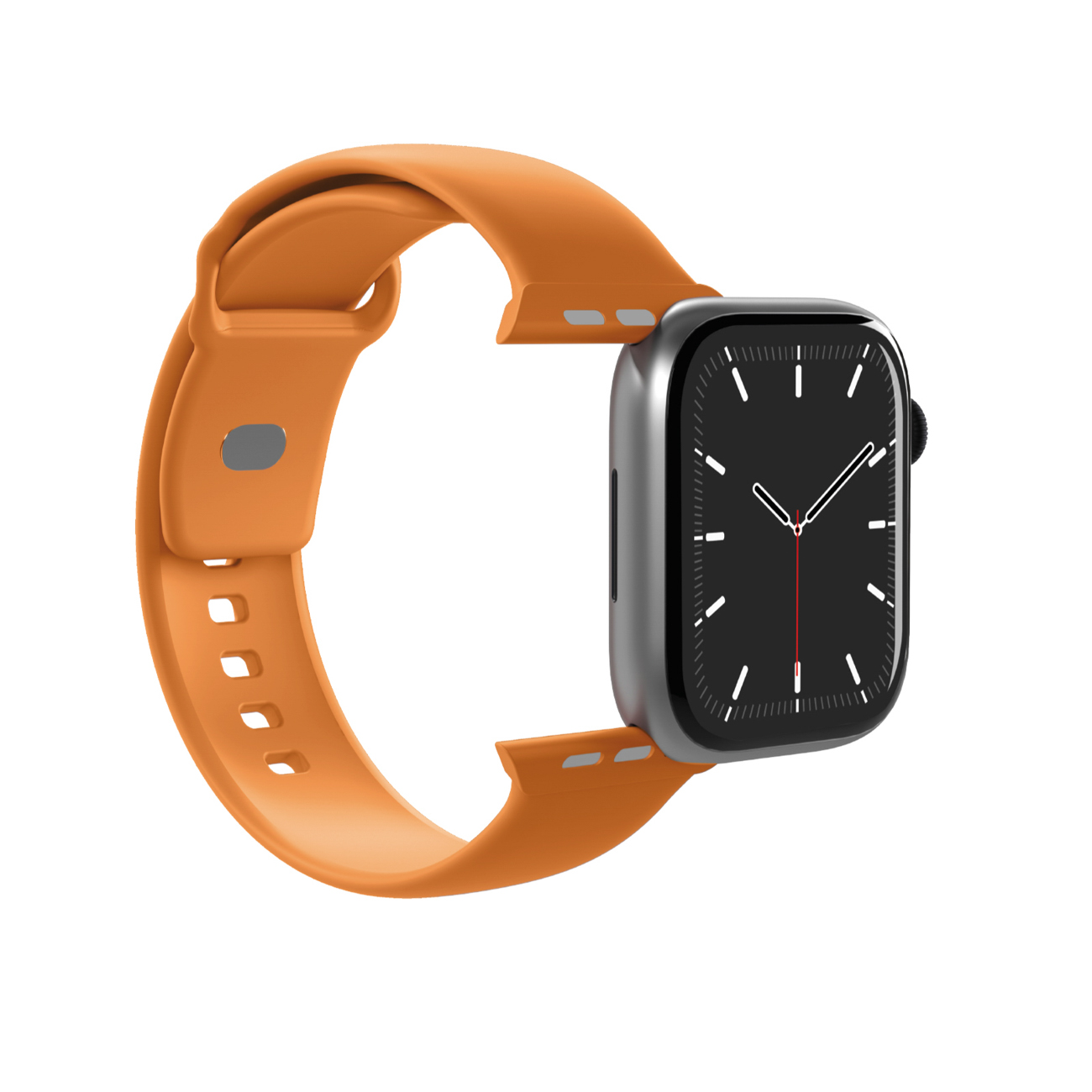 Puro Icon silikona siksniņa Apple Watch 44 / 45 / 46 / 49 mm – oranža