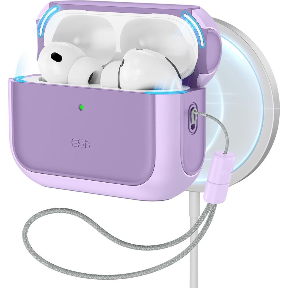 ESR Orbit Halolock MagSafe apvalks AirPods Pro - violeta