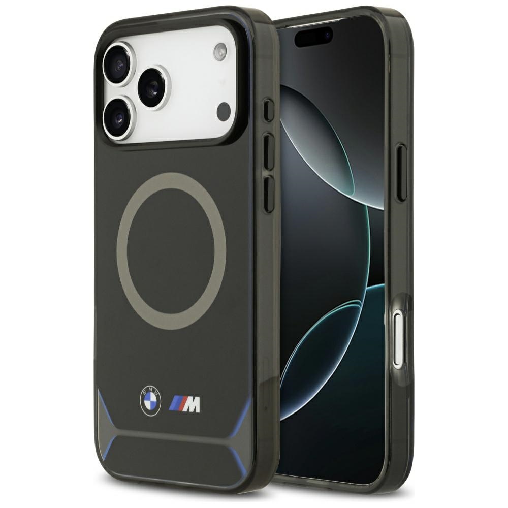 BMW M IML metāla pogas un logotips MagSafe apvalks iPhone 17 Pro Max - Zils