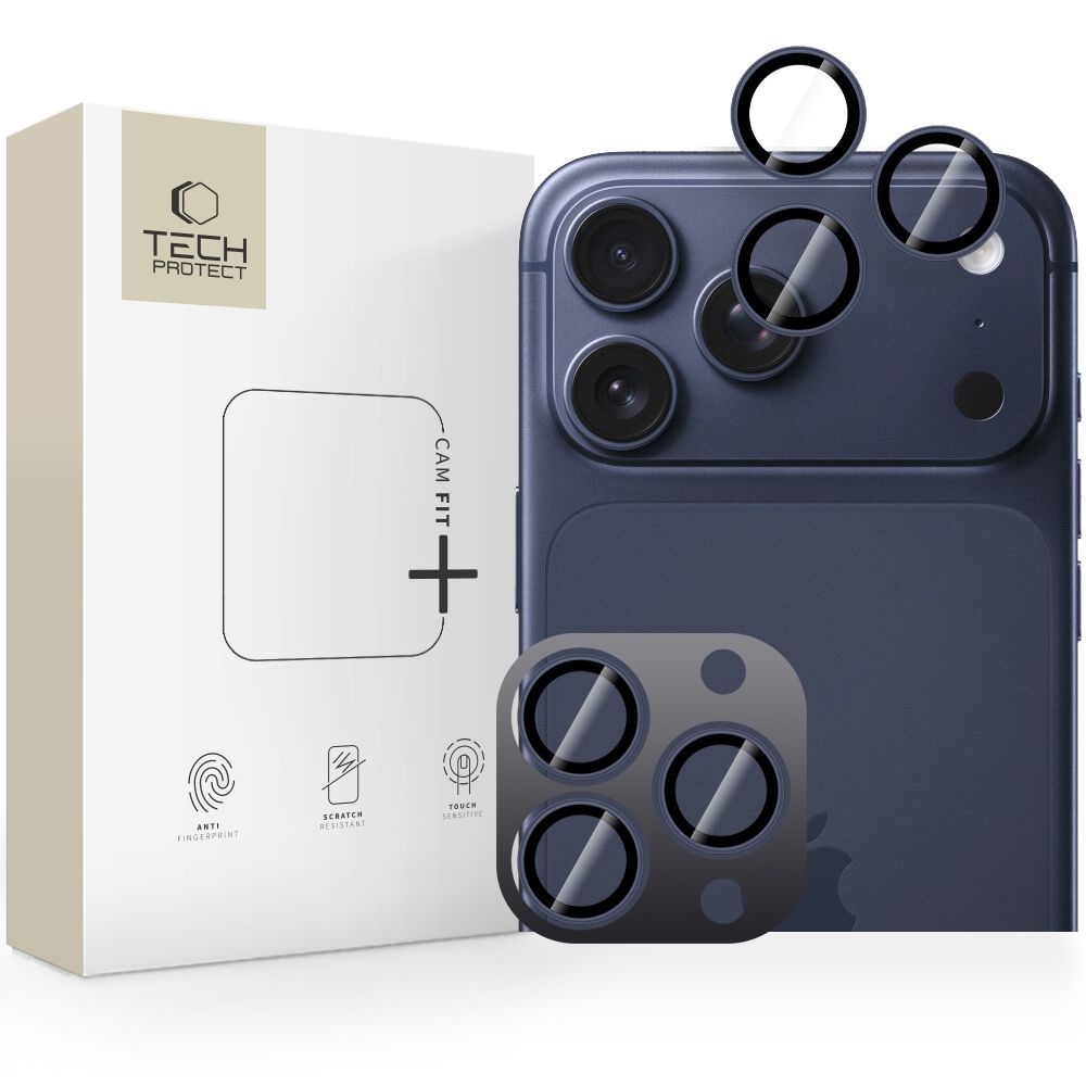 Tech-Protect Camring Fit+ kameras vāciņš, paredzēts iPhone 14 Pro / Max / 15 Pro / Max / 16 Pro / Max / 17 Pro / Max – zils