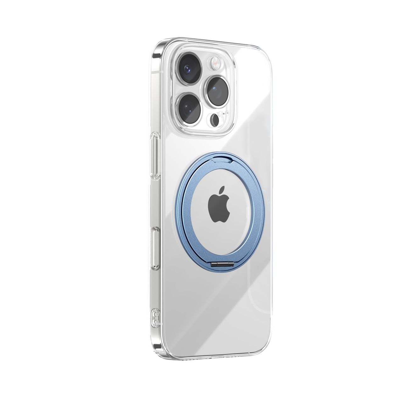 Joyroom JR-16JL6 Īpaši plāns MagSafe apvalks iPhone 16 Pro Max, saderīgs ar 360° gredzenveida statīvu - zils