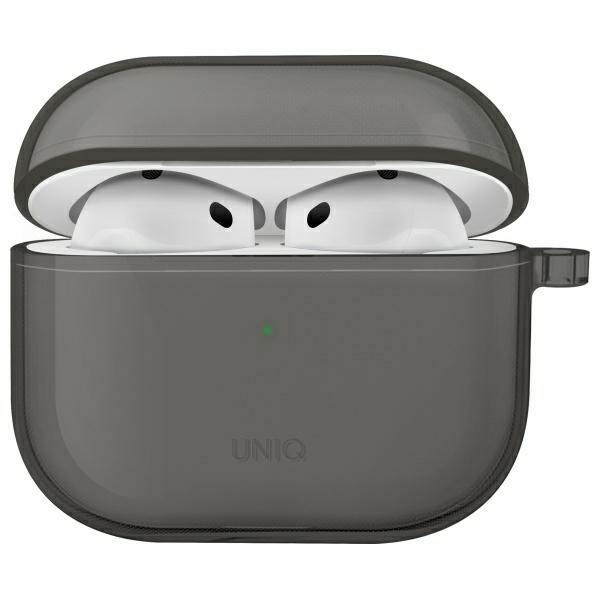 Uniq Glase apvalks AirPods 4 - daļēji caurspīdīgs