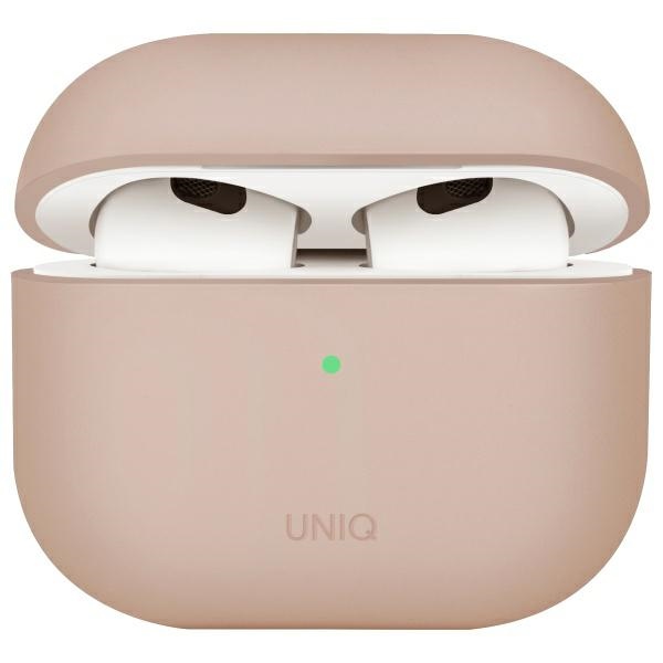 Uniq Lino silikona apvalks AirPods 4 - rozā